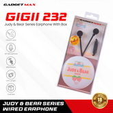 GADGET MAX - GIGII-232 3.5mm Judy & Bear Series Wired Earphone - Black